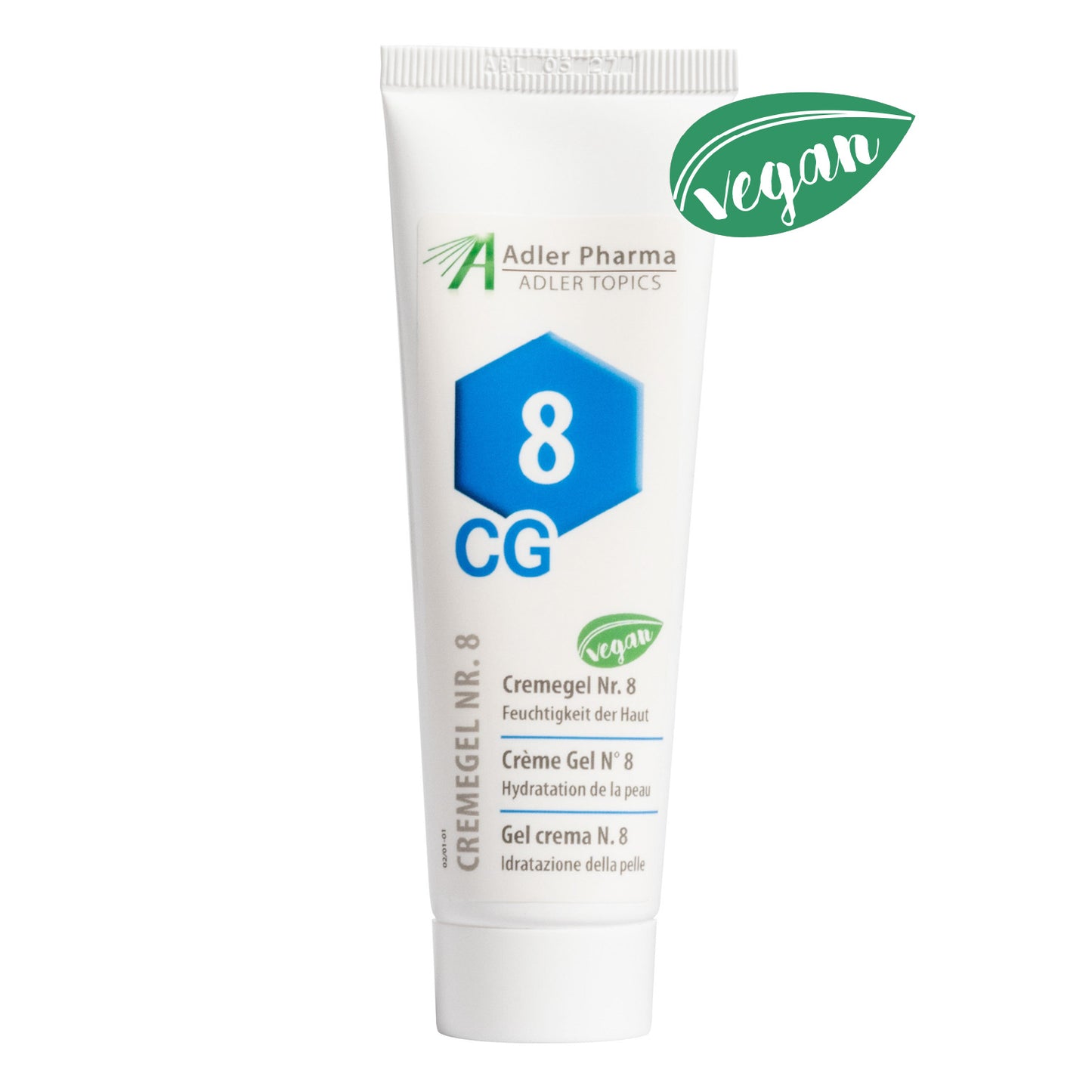 Minerālvielu krēmgels Nr. 8 “Ādas mitrināšanai”, 50 ml