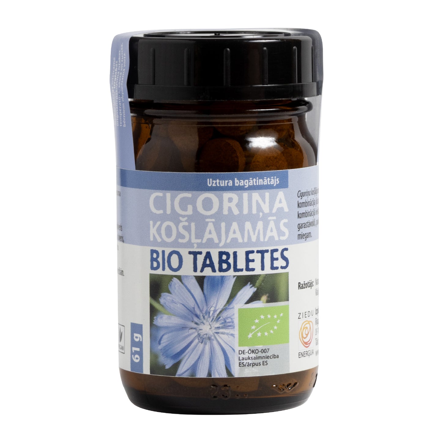 Cigoriņa košļājamās BIO tabletes, 61 g (~145 tabletes)