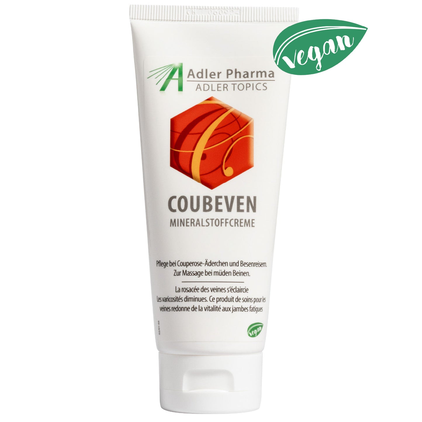 “CouBeVen”, vēnu krēms ar augsti atšķaidītām minerālvielām, 100 ml