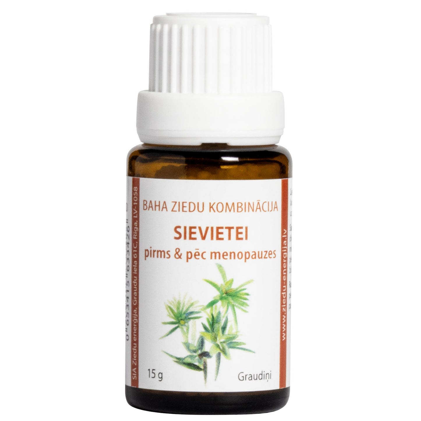 "Sievietei. Pirms & pēc menopauzes", Baha ziedu kombinācija, graudiņi, 15 g