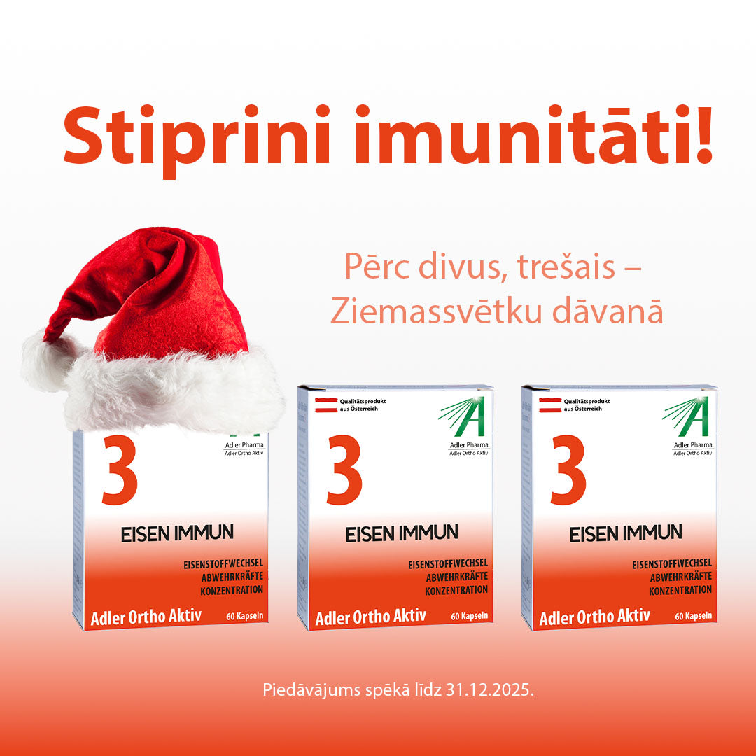 Stiprini imunitāti! Tikai decembrī - pērc 2, 3 - Ziemassvētku dāvanā!