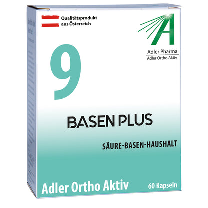 Adler Ortho Aktiv Nr. 9 BASEN PLUS - skābju un sārmu līdzsvaram (derīgs līdz 09.2027.)