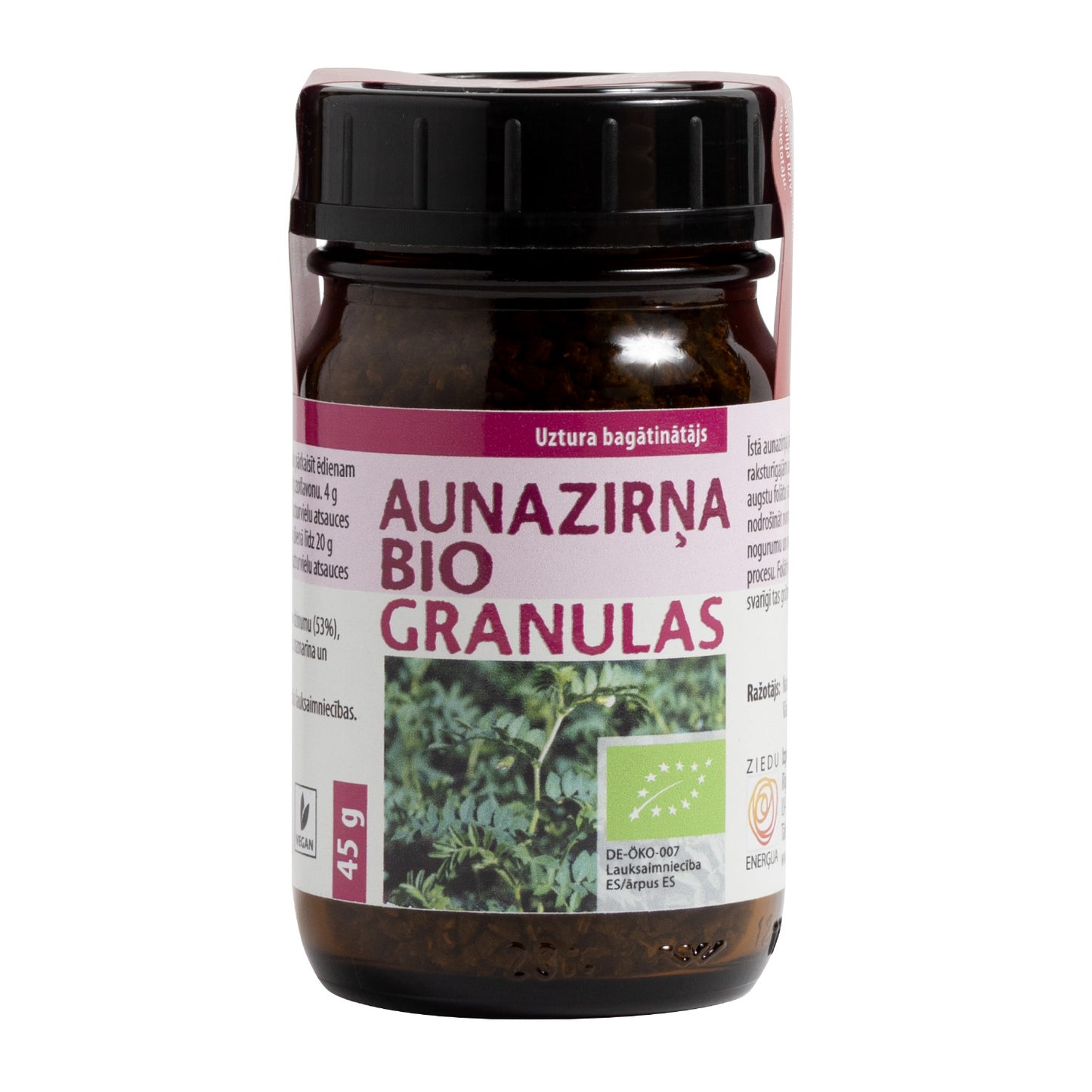 Aunazirņa BIO granulas, 45 g