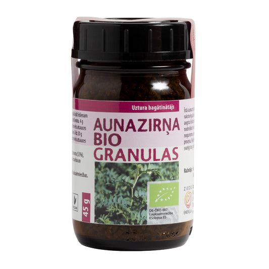 Aunazirņa BIO granulas, 45 g