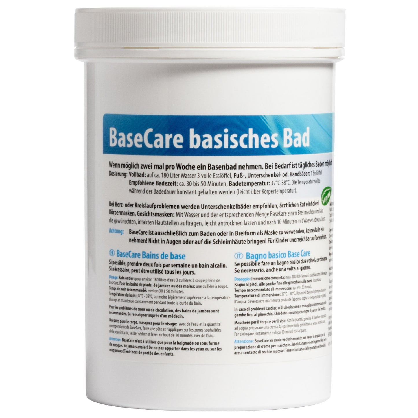 Bāziska piedeva vannai “BaseCare” ar minerālvielām, 400g