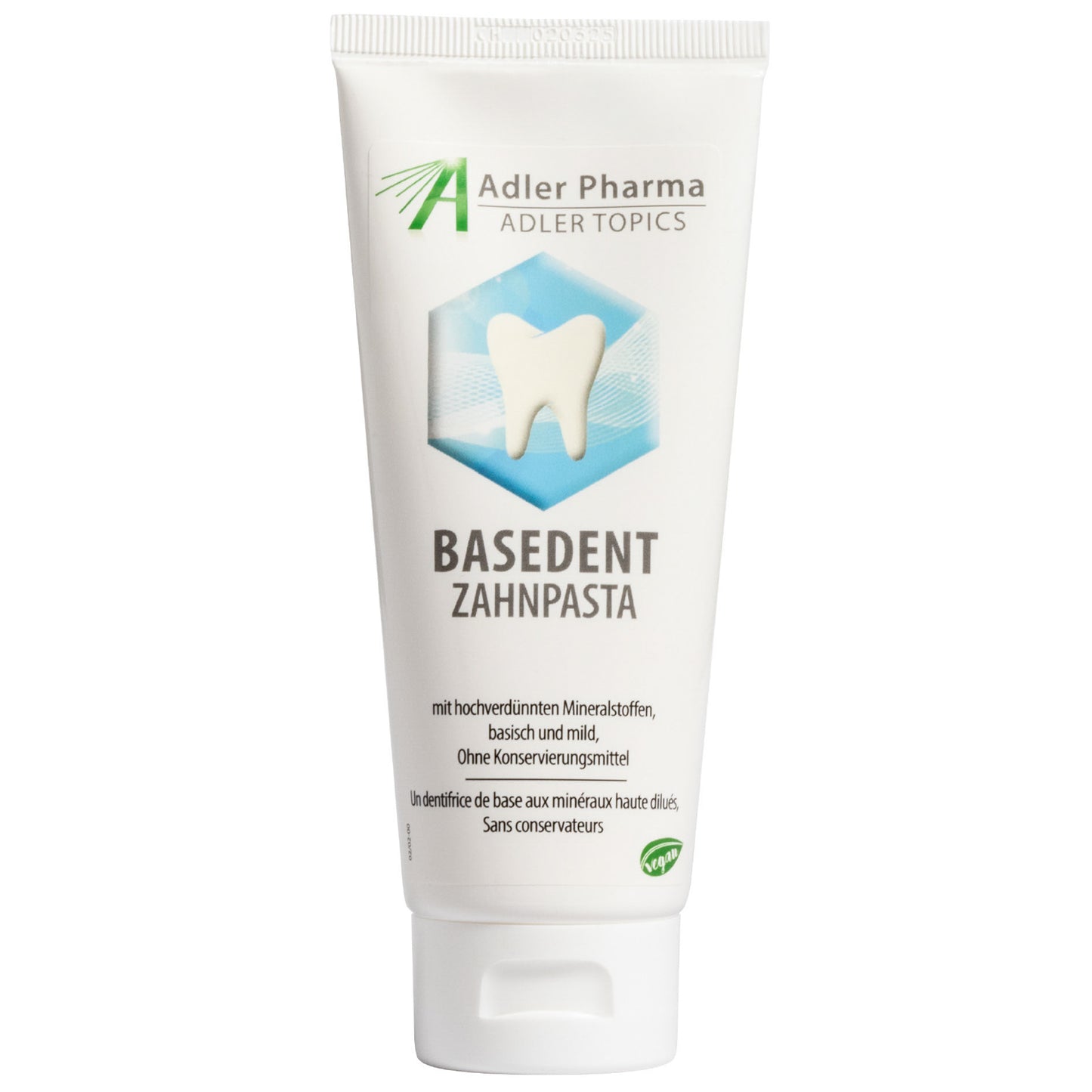 "BaseDent", zobu pasta ar augsti atšķaidītām minerālvielām, 75 ml