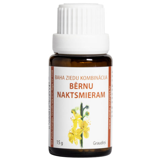 "Bērnu naktsmieram", Baha ziedu kombinācija, graudiņi, 15 g