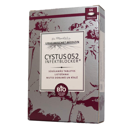 Cystus 052® Infektblocker - bio klinšrozes infekciju bloķētājs, 66 tabletes
