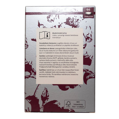 Cystus 052® Infektblocker - bio klinšrozes infekciju bloķētājs, 66 tabletes