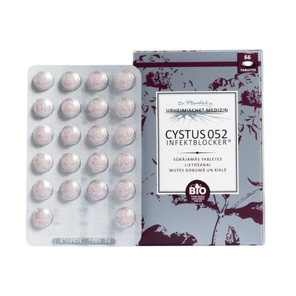 Cystus 052® Infektblocker - bio klinšrozes infekciju bloķētājs, 66 tabletes