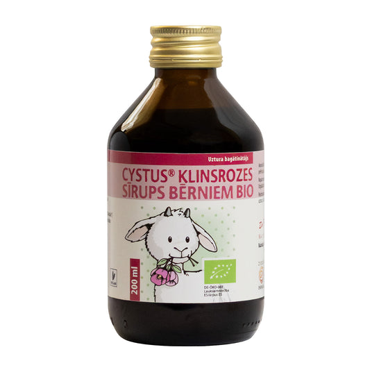 Cystus® klinšrozes sīrups bērniem, bio, 200 ml