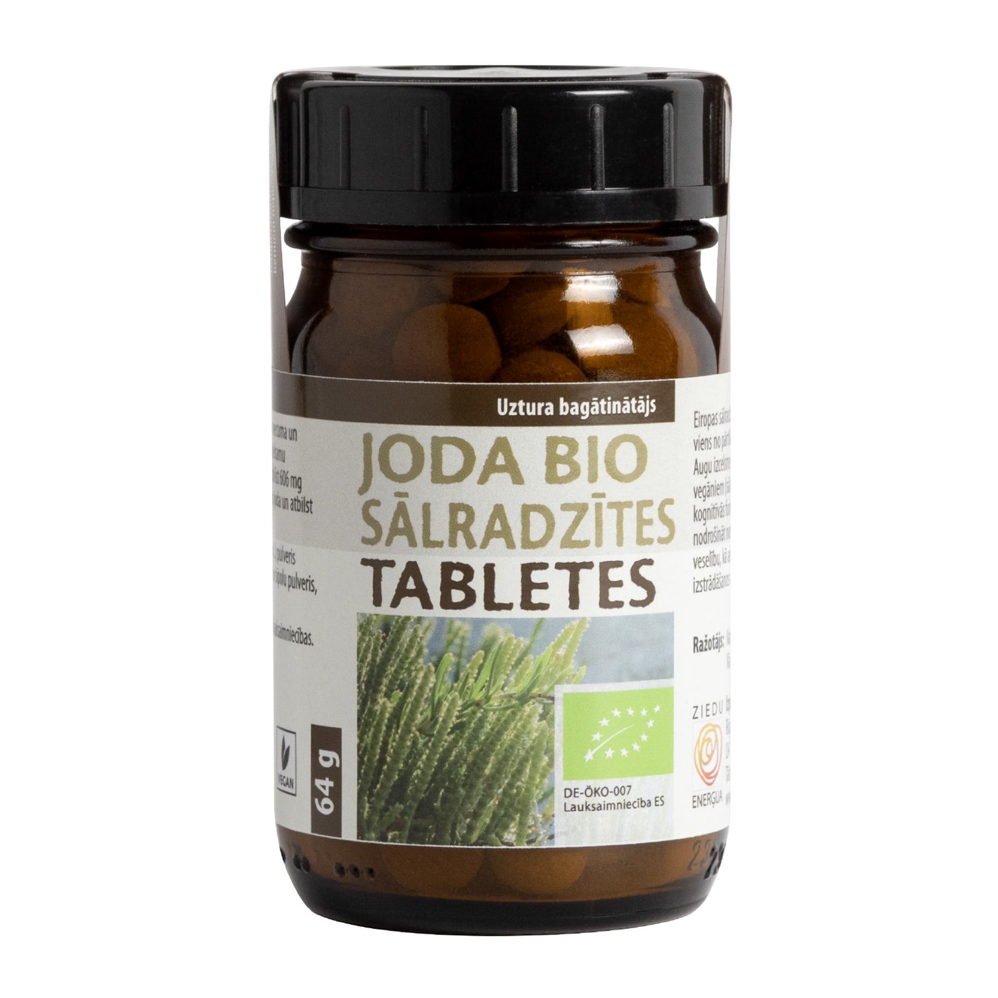 Joda bio sālradzītes tabletes, 64 g (~132 tabletes)