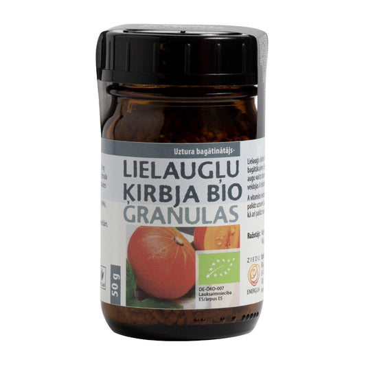 Lielaugļu ķirbja BIO granulas, 50 g