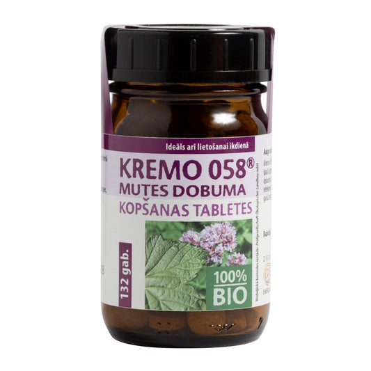 KREMO 058®, mutes dobuma kopšanas tabletes, bio