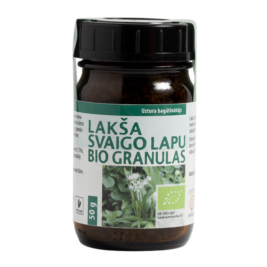 Lakša svaigo lapu BIO granulas, 50 g