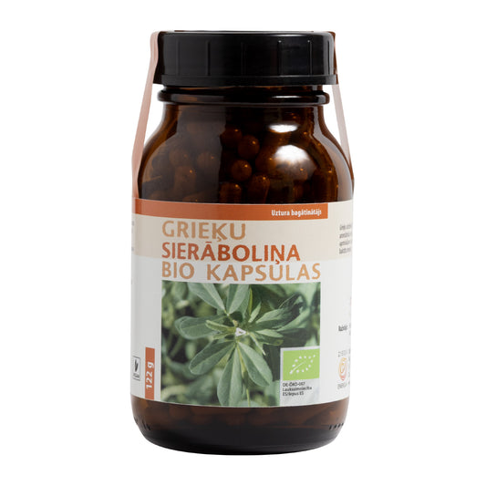 Grieķu sierāboliņa bio kapsulas, 122 g (~300 kapsulu)