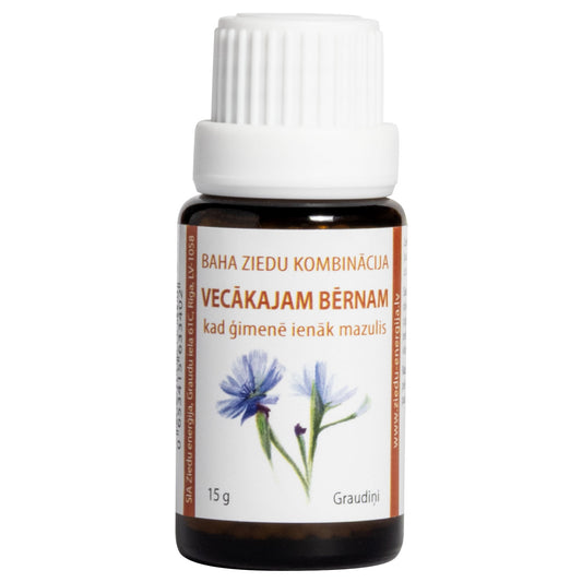 "Vecākajam bērnam, kad ģimenē ienāk mazulis", Baha ziedu kombinācija, graudiņi, 15 g