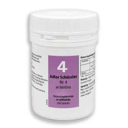 Adler Schüssler Nr. 4 ar biotīnu (Kalium chloratum)