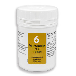 Adler Schüssler Nr. 6 ar biotīnu: IEPRIEKŠPĀRDOŠANA turpinās