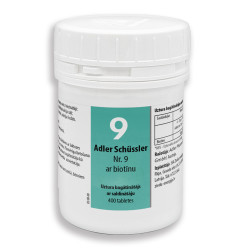Adler Schüssler Nr. 9 ar biotīnu. IEPRIEKŠPĀRDOŠANAS AKCIJA līdz 6. maijam